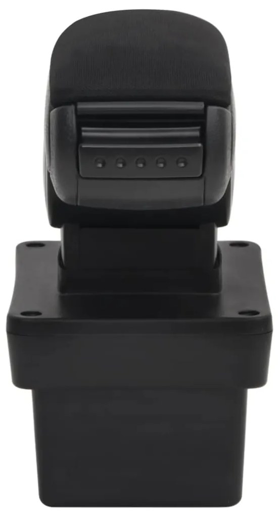 vidaXL Τεμπέλης Αυτοκινήτου Μαύρος 17 x 40 x (31-49) εκ. από ABS