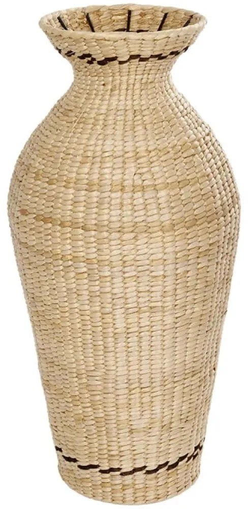 Βάζο Πλεκτό Montpellier 21237 28x28x60cm Beige-Brown GloboStar Ξύλο