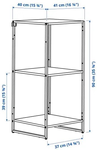 JOSTEIN ραφιέρα/εσωτερικού/εξωτερικού χώρου/μέταλλο, 41x40x90 cm 394.369.25