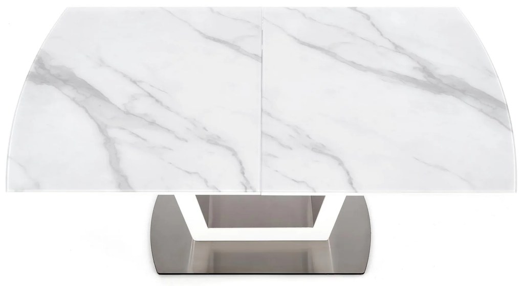 BLANCO extension table, color: white marble - white DIOMMI V-CH-BLANCO-ST