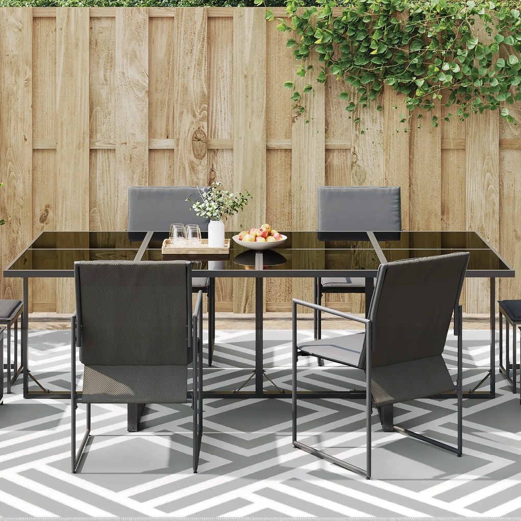 vidaXL εξωτερικό χαλί ARAKIL Γκρι Γκρι Πολυεστέρας 300 x 400 cm