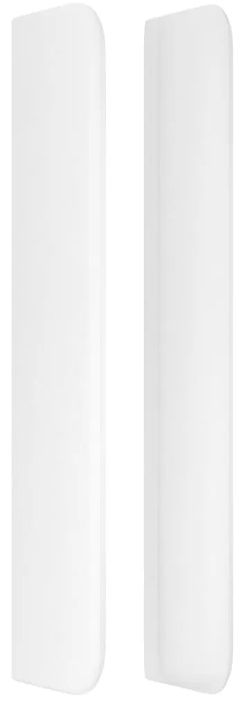 vidaXL Κεφαλάρι με Πτερύγια Λευκό 183x16x118/128 εκ. Συνθετικό Δέρμα