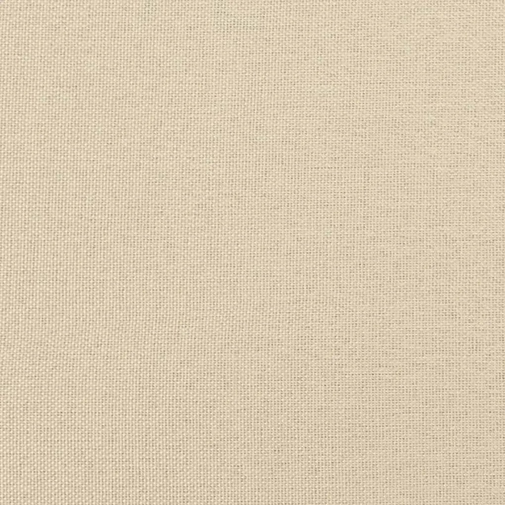 Οθωμανικό κρεβάτι με στρώμα Cream 120x190 cm Ύφασμα - Κρεμ