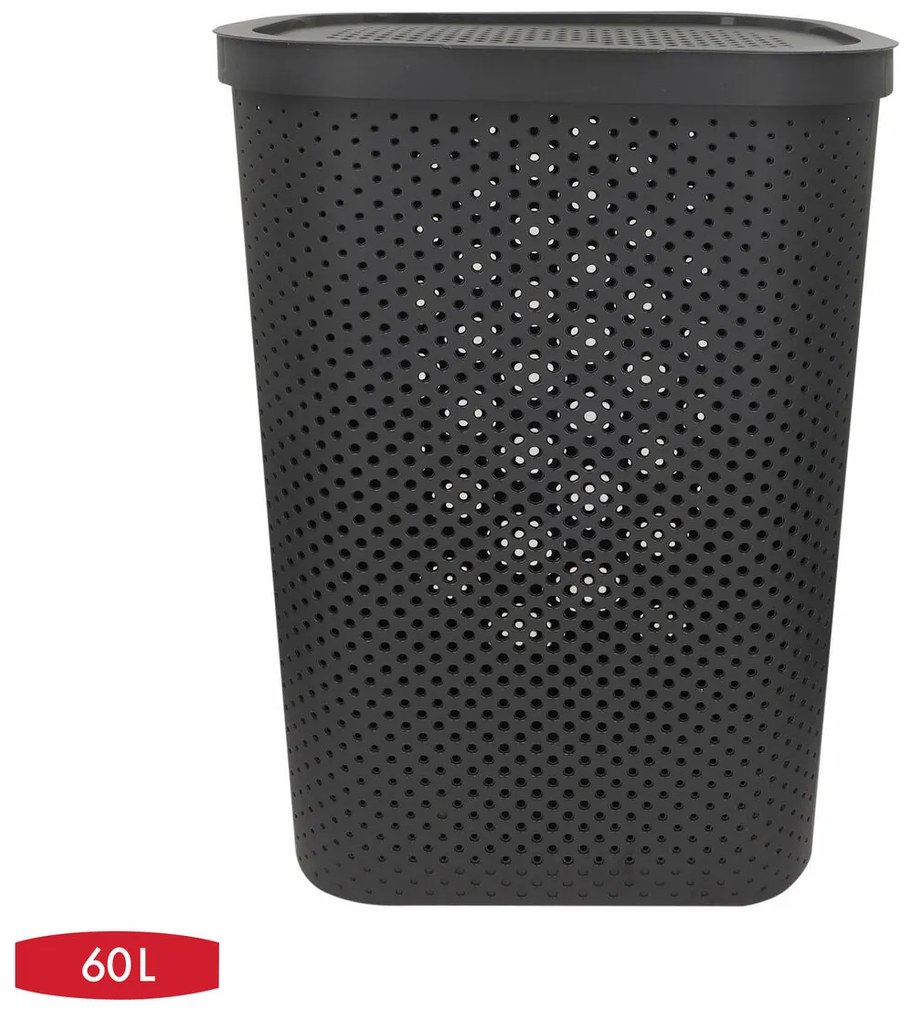 Καλάθι για τα Βρώμικα Ρούχα Curver INFINITY Γκρι Πλαστική ύλη 60 L 44 x 60 x 35 cm (x6)