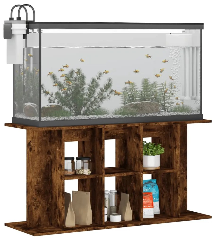 vidaXL Βάση Ενυδρείου Καπνιστή Δρυς 120x40x60 εκ. Επεξεργασμένο Ξύλο