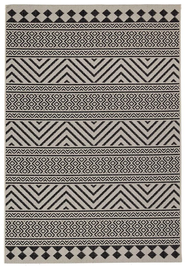 Χαλί Καλοκαιρινό (160x235) Royal Carpet Flox 7525W Black