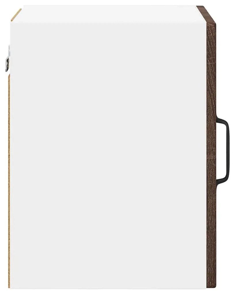 vidaXL Κρεμαστό ντουλάπι κουζίνας με ράφι Καφέ δρυς 30 x 31 x 40 εκ.