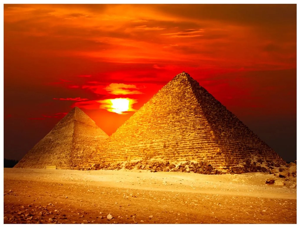 Φωτοταπετσαρία - The Giza Necropolis - sunset 200x154