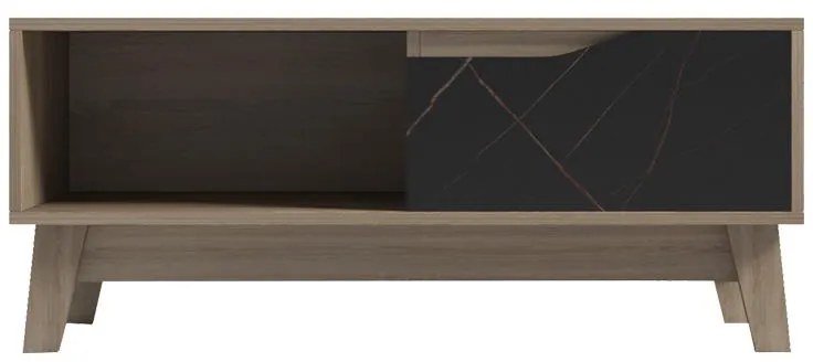 Τραπεζάκι σαλονιού Judas σε μαύρο μαρμάρου-sonoma απόχρωση 90x45x38.5εκ 90x45x38.5 εκ.