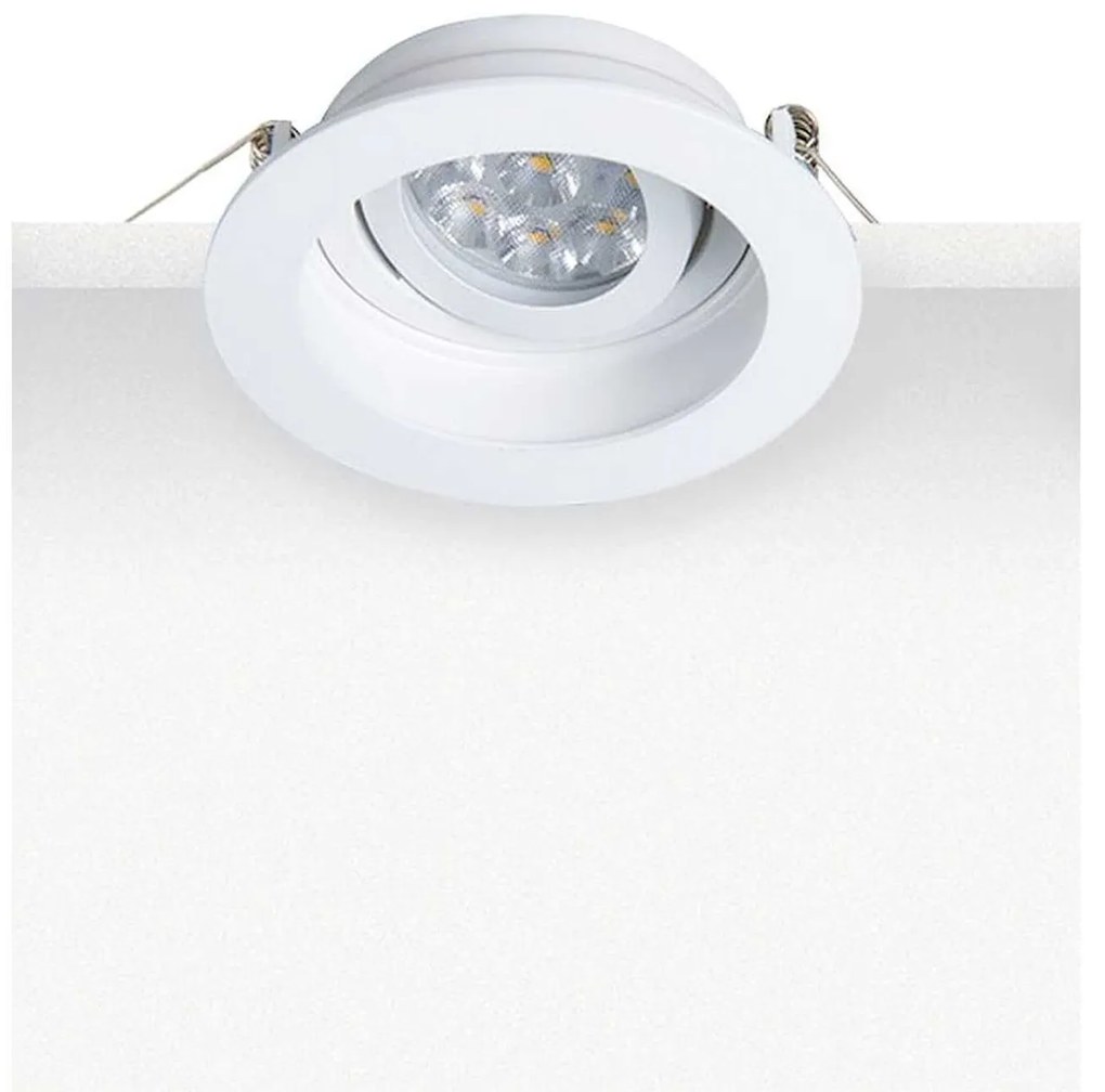 Φωτιστικό S019 White Στρόγγυλο Aluminium