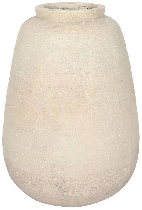 Βάζο Sikinos 031635 43x43x61cm Beige Μαγνήσιο