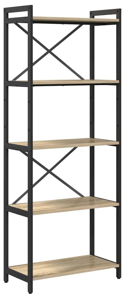 Ράφι Βιβλίων Δρύς Sonoma 60 x 30 x 155 εκ Επεξεργασμένο ξύλο