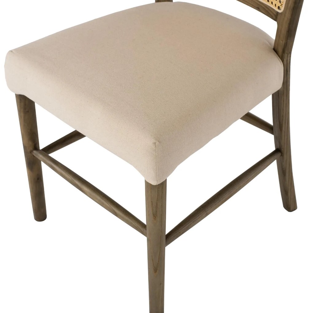 ΚΑΡΕΚΛΑ ΤΟΟΝ ΞΥΛΟ RATTAN ΥΦΑΣΜΑ  47x52x91,5Υεκ.