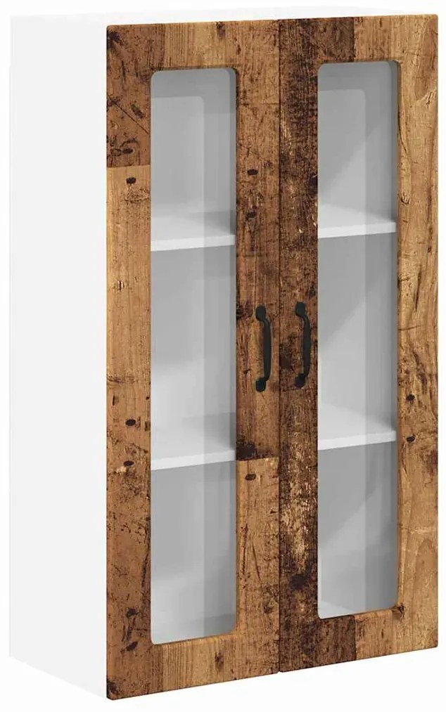 vidaXL Ντουλάπα Κουζίνας με ράφι με πόρτα Παλιό ξύλο 60 x 31 x 100 εκ.