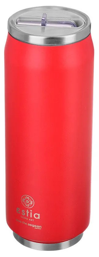 Ποτήρι Θερμός Travel Cup Save The Aegean Scarlet Red 500ml - Estia