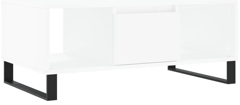 vidaXL Τραπεζάκι Σαλονιού Λευκό 90 x 50 x 36,5 εκ. Επεξεργασμένο Ξύλο
