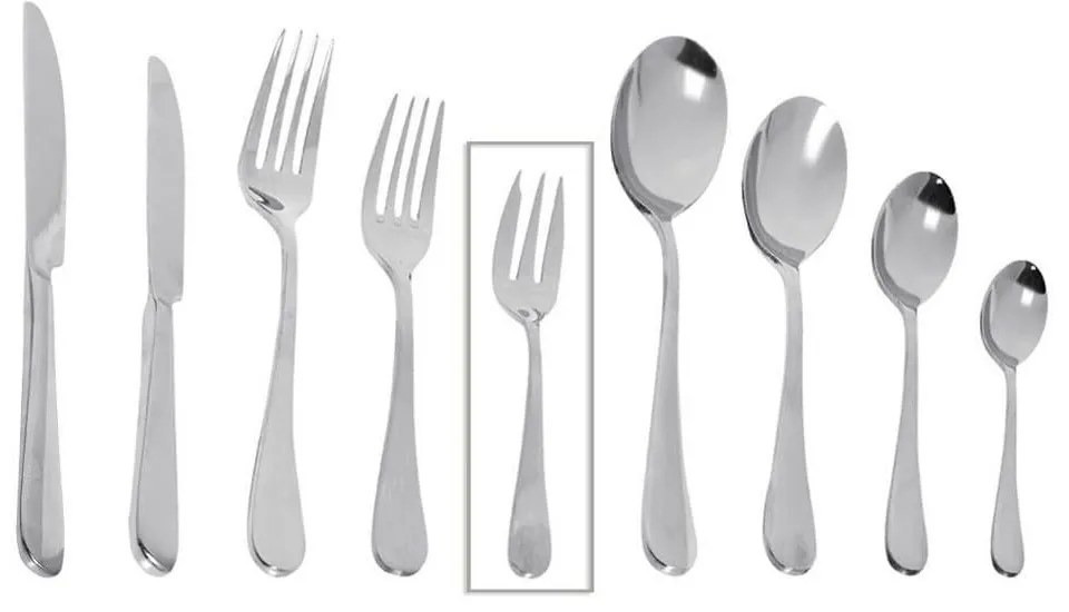Πιρουνάκι Γλυκού Benefit Σετ 6τμχ Cus408K12 15,5Χ2,3cm Espiel Stainless Steel