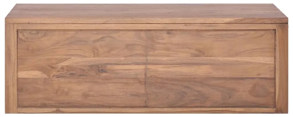 vidaXL Έπιπλο Μπάνιου/Νιπτήρα Επιτοίχιο 90x45x30 εκ. Μασίφ Ξύλο Teak