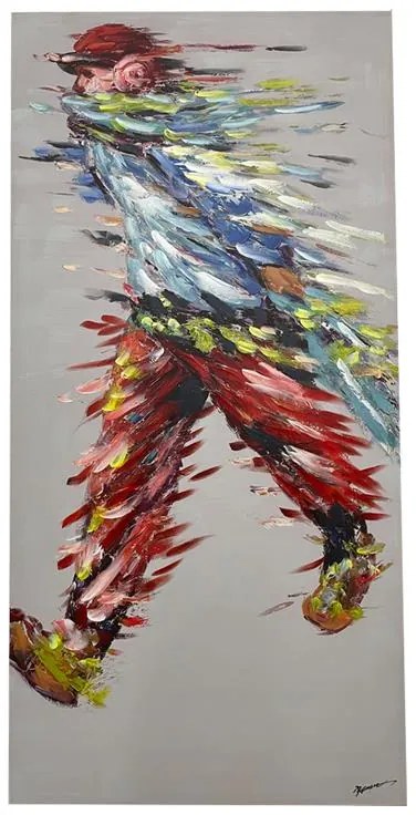Πίνακας σε καμβά Walking Inart 70x3x140εκ 70x3x140 εκ.