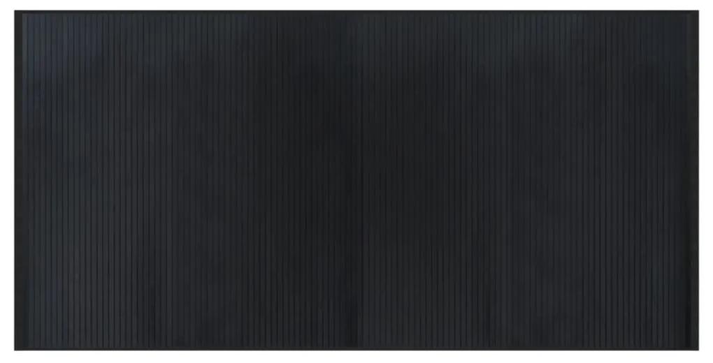 vidaXL Χαλί Ορθογώνιο Μαύρο 100 x 200 εκ. Μπαμπού