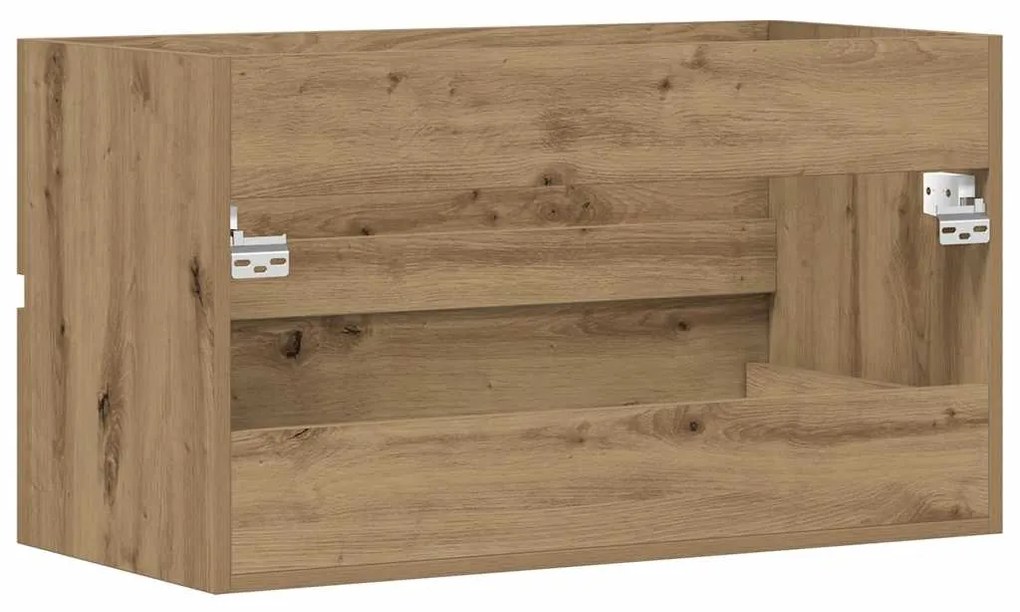 vidaXL Ντουλάπι Νιπτήρα Αρτισιανή Δρυς 90x38,5x45εκ Επεξεργασμένο Ξύλο
