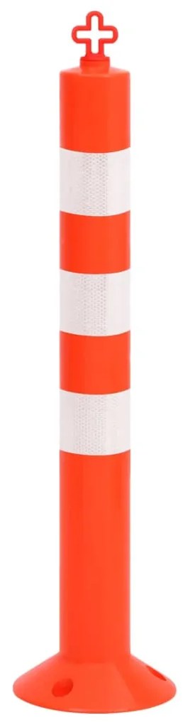 vidaXL Κολωνάκια Σήμανσης με Αλυσίδα 10 τεμ. 75 εκ. από Πολυαιθυλένιο