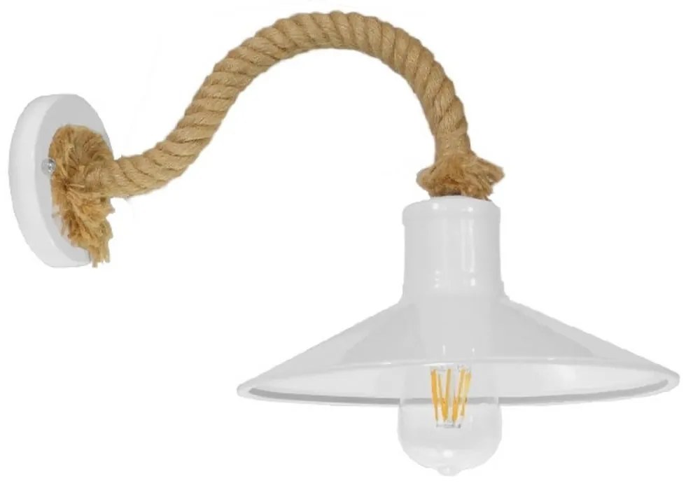 Φωτιστικό Τοίχου-Απλίκα Vinsa 01130 White GloboStar Metal