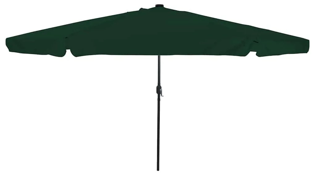 vidaXL Ομπρέλα Κήπου Πράσινο και Μαύρο 395 x 395 x 245 εκ.