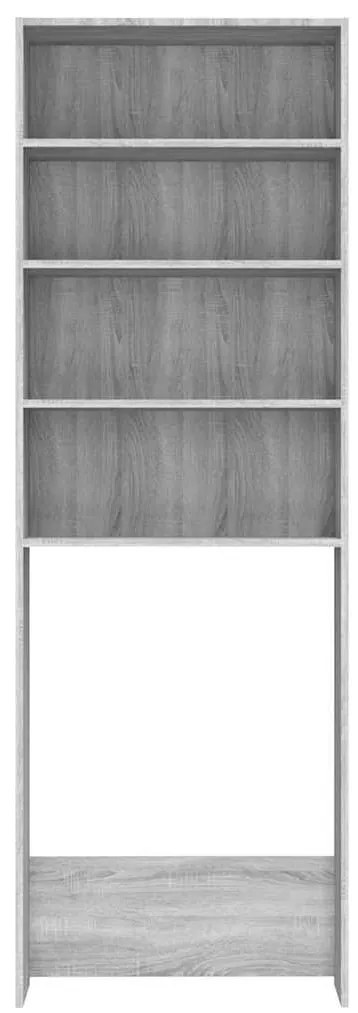vidaXL Ντουλάπι Πλυντηρίου Γκρι Sonoma 64 x 24 x 190 εκ.