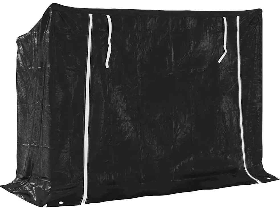 vidaxL Ράφι για καυσόξυλα με κάλυμμα βροχής 151x60,5x110,5 εκ.