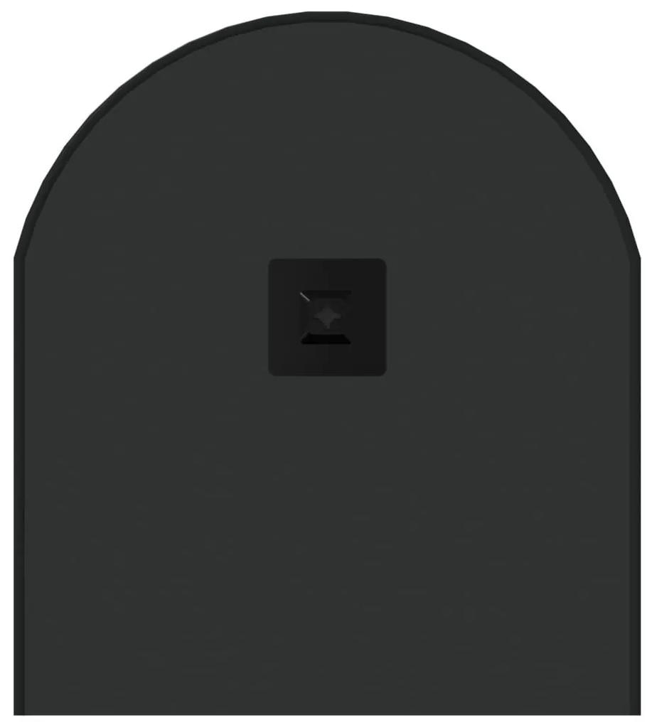 Καθρέφτης Τοίχου Οβάλ Μαύρος 80 x 35 εκ. - Μαύρο