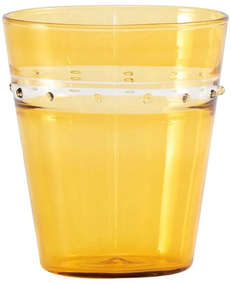 Ποτήρι Νερού A Pallini (Σετ 4Τμχ) APL0118 300ml Golden Yellow Zafferano Γυαλί