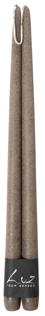 Taper Candle Eladro 40cm σετ 2 τεμαχίων Velvet - Luz your senses 238.54-54