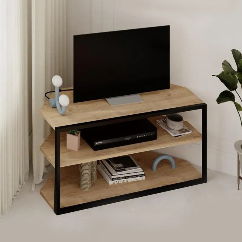 Megapap Έπιπλο Τηλεόρασης Γωνιακό Echo Sapphire Oak 98x37x45εκ.