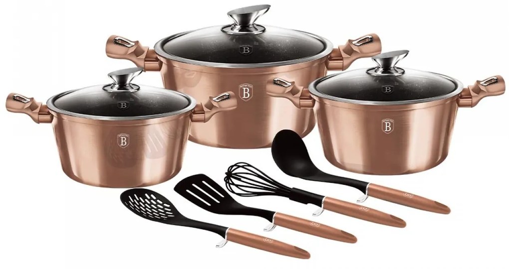 Σετ Μαγειρικής Berlinger Haus 10 τμχ Rose Gold Collection BH-6151
