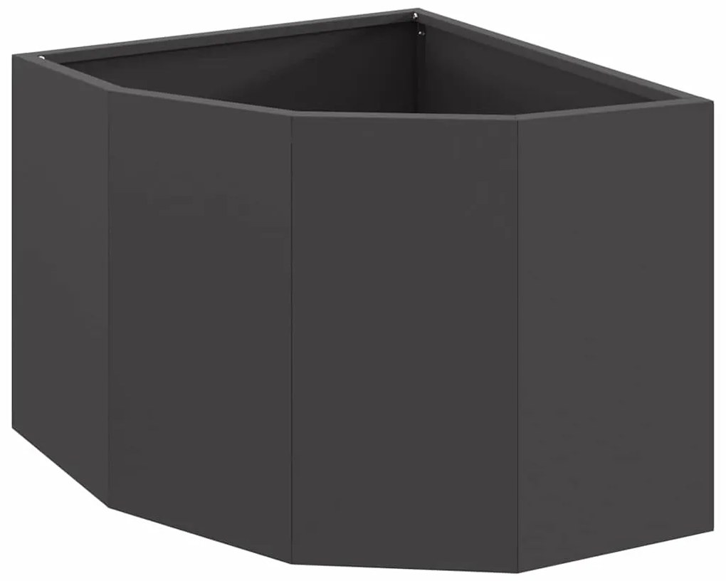 vidaXL Γωνιακό Ροδόδεντρο Μαύρο 45 x 45 x 35 cm Ατσάλι