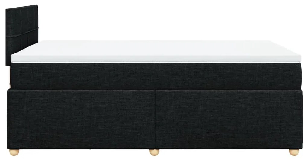 ΚΡΕΒΑΤΙ BOXSPRING ΜΕ ΣΤΡΩΜΑ ΜΑΥΡΟ 120X190 ΕΚ. ΥΦΑΣΜΑΤΙΝΟ 3288921