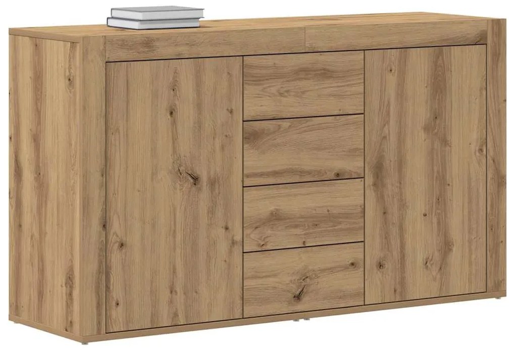 vidaXL Πλαϊνό γραφείο Artisan Oak 120 x 36 x 69 εκ Επεξεργασμένο ξύλο