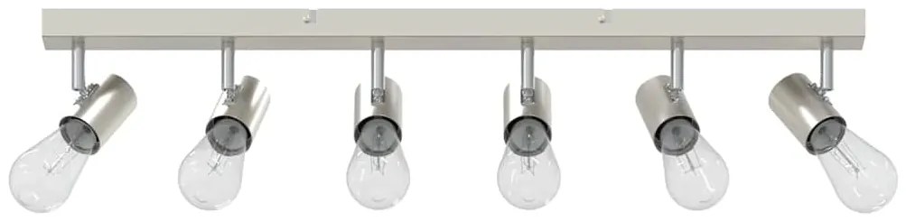 vidaXL Σποτ οροφής Βουρτσισμένο νικέλιο 73 x 6.5 x 11.5 εκ Ατσάλι