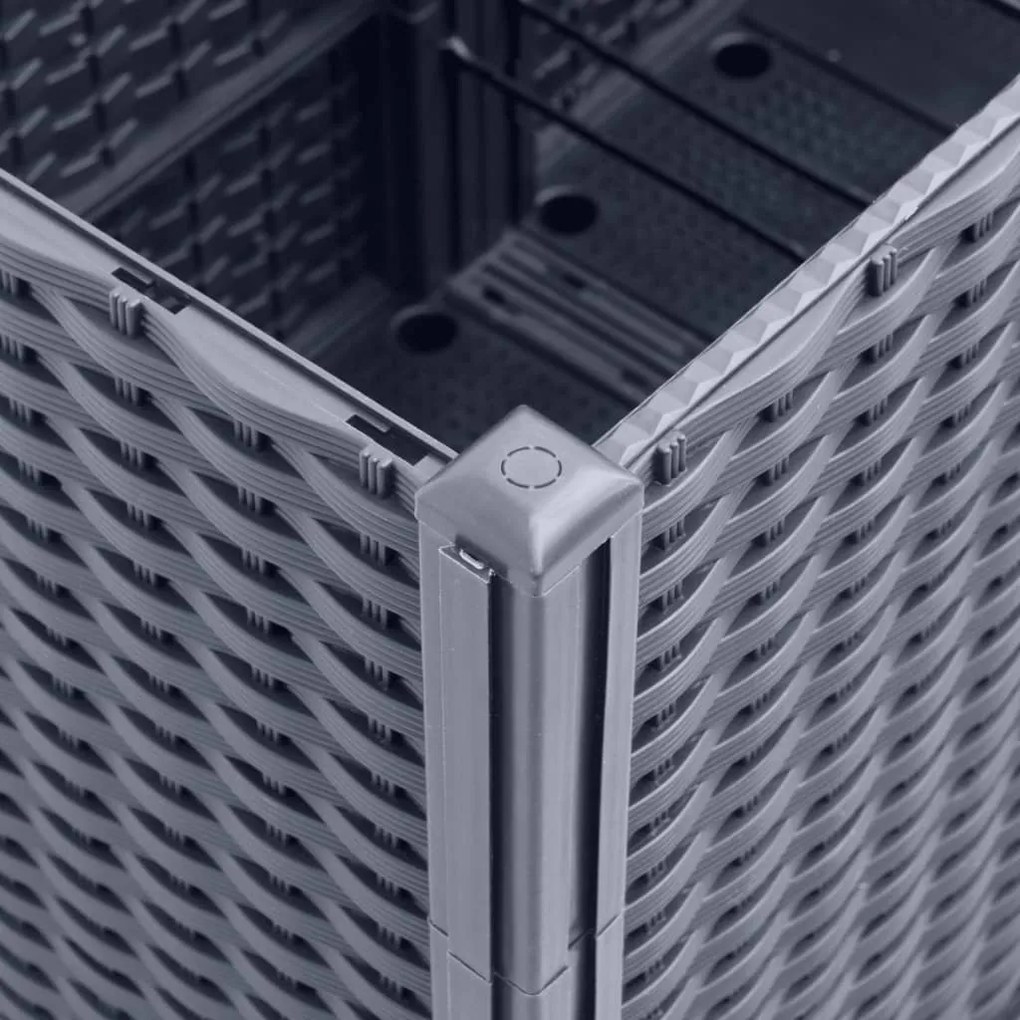 vidaXL Ζαρντινιέρα Κήπου με Καφασωτό Μπλε Γκρι 160x40x140 εκ. από PP