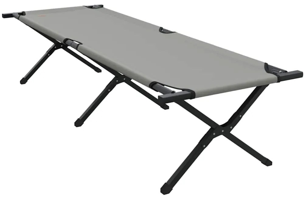 vidaXL Αναδιπλούμενο Κρεβάτι Κάμπινγκ Γκρι 193 x 69 x 45 εκ.