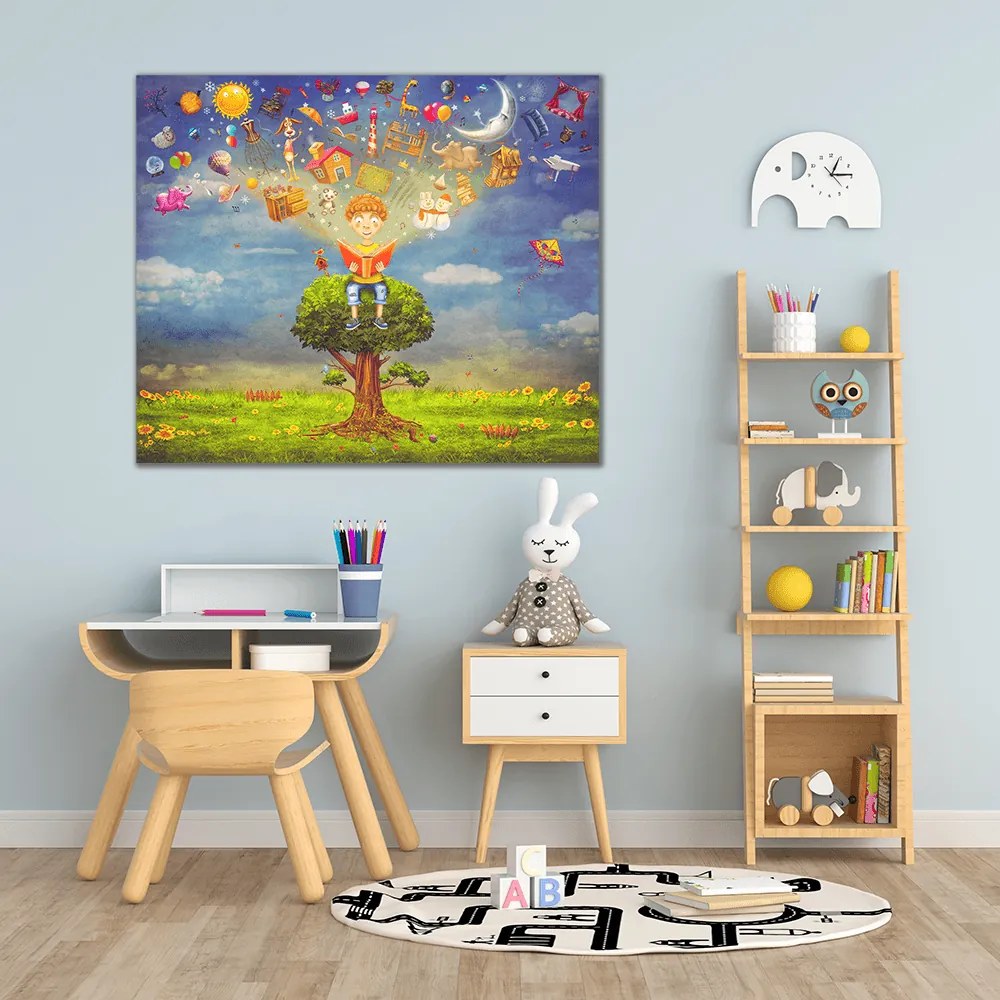 Παιδικός πίνακας σε καμβά Φαντασία KNV0508 40cm x 40cm