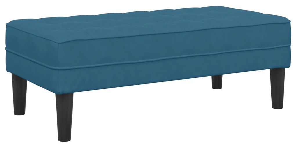 vidaXL Πάγκος Μπλε 113x57x39 εκ. Βελούδο