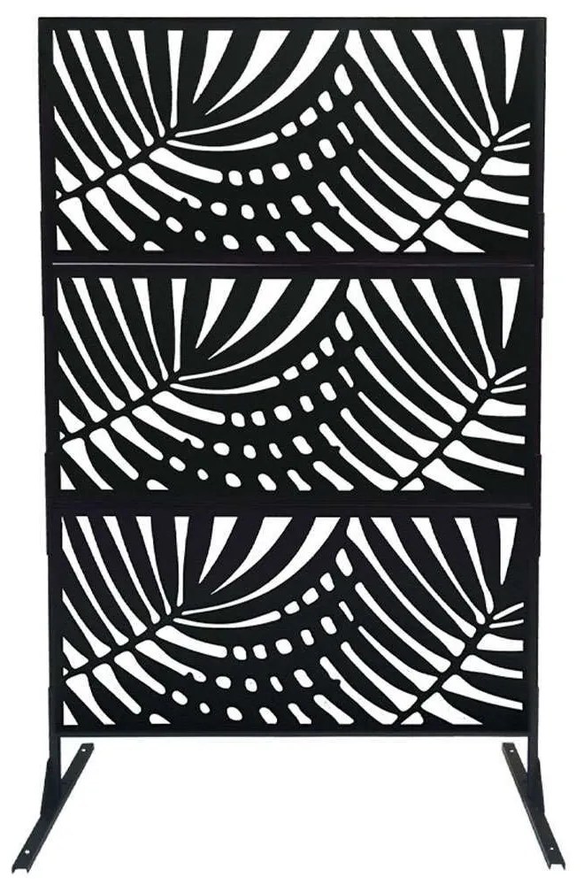 Παραβάν Φοίνικες 06-00-94770 117x50x193cm Black Marhome Μέταλλο