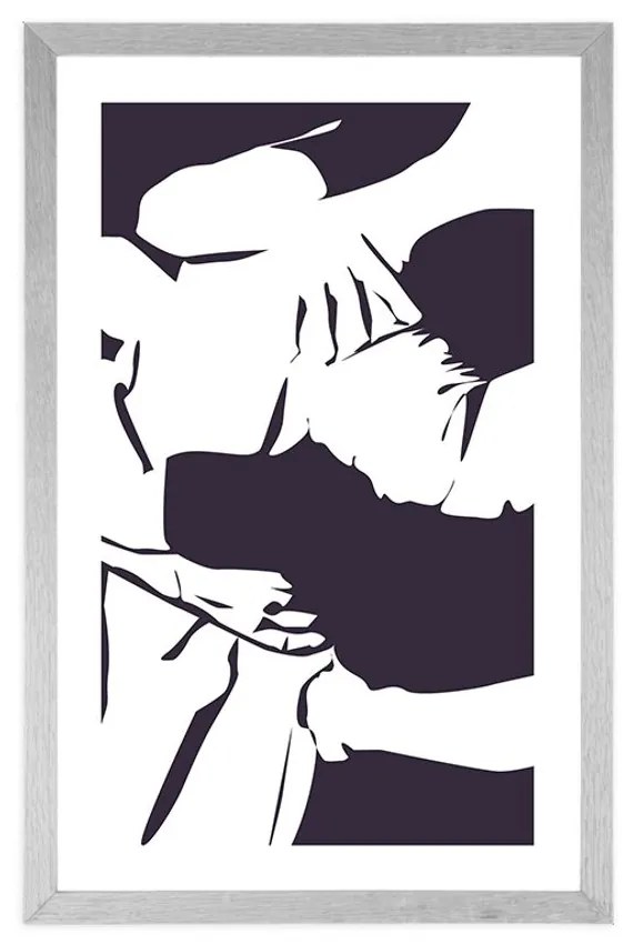 Αφίσα με πασπαρτού Επιθυμία για αγάπη - 20x30 black