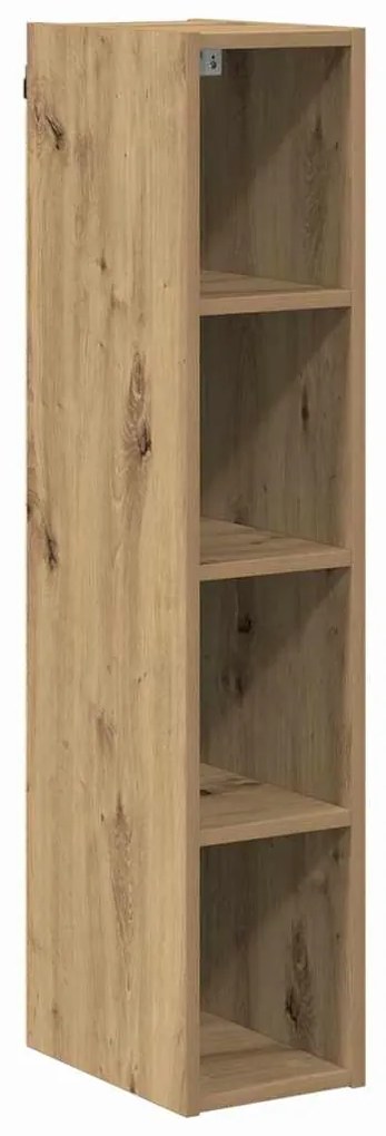 vidaXL Κρεμαστό ντουλάπι με αποθήκευση Artisan Oak 20 x 29,5 x 100 εκ.