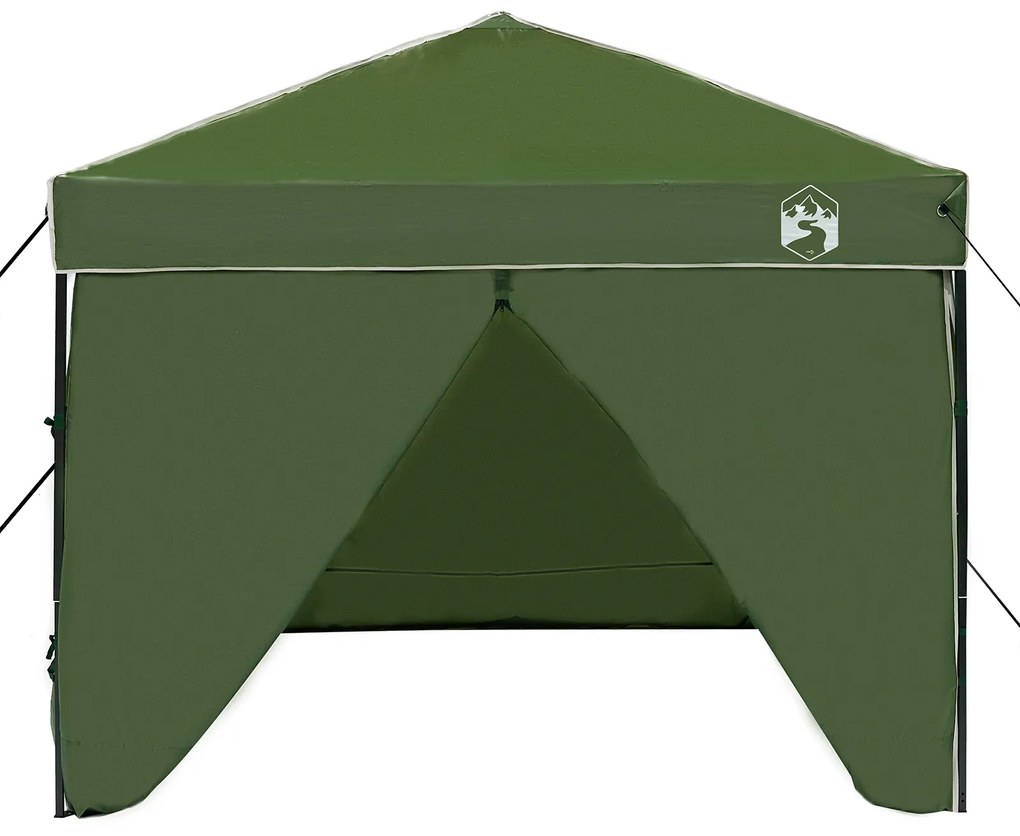vidaXL Σκηνή Σκίασης Πράσινο 250 x 250 x 227 / 236 / 245 εκ. Ύφασμα Oxford