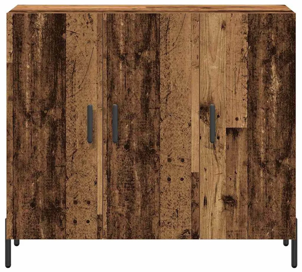 vidaXL Πλαϊνό γραφείο Παλαιό ξύλο 90 x 34 x 80 εκ. Επεξεργασμένο ξύλο