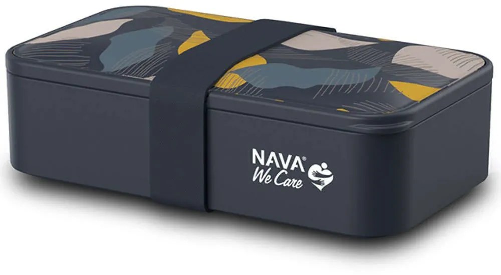 Φαγητοδοχείο We Care 10-259-003 18,5x11x5cm 650ml Multi-Blue Nava Silicon,Plastic