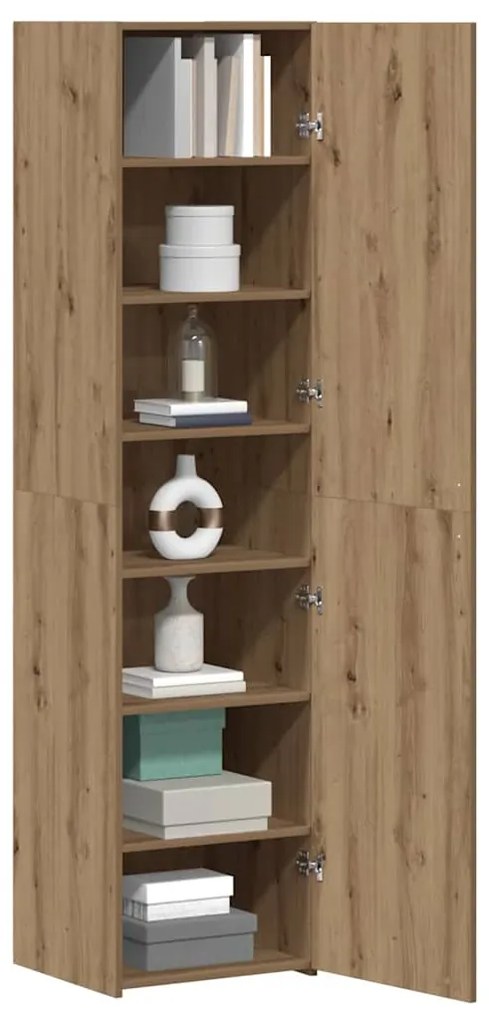 vidaXL Highboard artisan δρυς 45 x 42.5 x 185 εκ. Επεξεργασμένο ξύλο